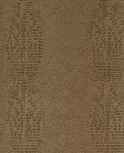 Brewster/EIJ 300571 Gharial Light Brown Croc Wallpaper> Animals & Insects