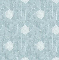 Brewster/ASP 2964-25904 Granada Aqua Geometric Wallpaper> Florals