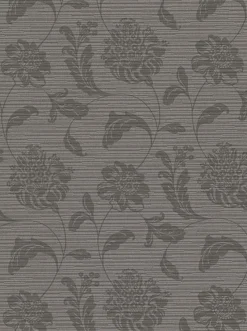 Brewster 2910-2754 Holiday Charcoal Jacobean Wallpaper Online