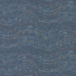 Brewster 2927-10805 Hydra Blue Geometric Wallpaper> Florals