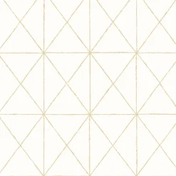 Brewster 2904-78002 Intersection Gold Diamond Wallpaper New