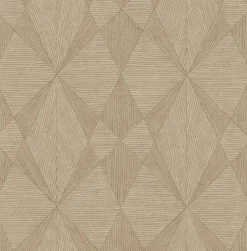 Brewster 2896-25330 Intrinsic Light Brown Textured Geometric Wallpaper> Florals