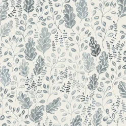 Brewster/ASP 2948-27013 Isha Blue Leaf Wallpaper> Architectural