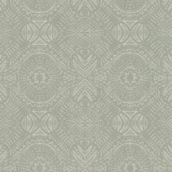 Brewster 3118-12662 Java Beige Medallion Wallpaper Hot