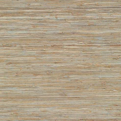 Brewster 4018-0007 Jeong Soft Teal Beige Grassscloth Wallpaper Discount