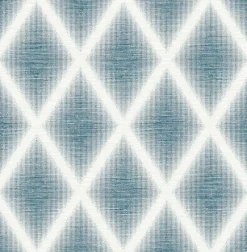 Brewster/ASP 2889-25254 Kirana Blue Diamond Wallpaper> Florals