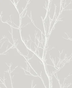 Brewster 2766-24635 Laelia Light Grey Silhouette Tree Wallpaper New