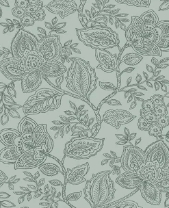 Brewster/ASP 2861-25737 Larkin Green Floral Wallpaper Online