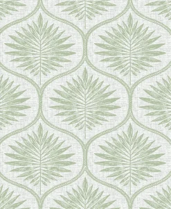 Brewster/ASP 2861-25719 Laurel Light Green Ogee Wallpaper> Florals