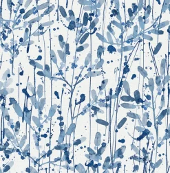 Brewster/ASP 2975-26237 Leandra Indigo Floral Trail Wallpaper Online