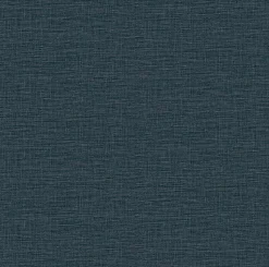 Brewster/ASP 2971-86181 Lela Navy Faux Linen Wallpaper> Damask, Trellis & Geometrics