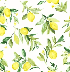 Brewster 2904-25686 Limon Chartreuse Fruit Wallpaper> Architectural