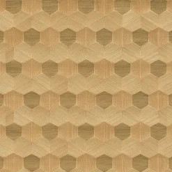 Brewster/ASP 2972-86115 Linzhi Copper Sisal Grasscloth Inlay Wallpaper New