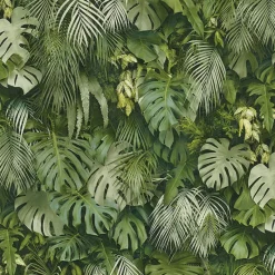 Brewster 2979-37280-2 Luana Green Tropical Forest Wallpaper Best