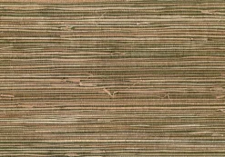 Brewster 4018-0017 Mai Khaki Grasscloth Wallpaper> Damask, Trellis & Geometrics