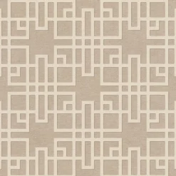 Brewster 4035-409246 Mana Beige Trellis Wallpaper> Florals