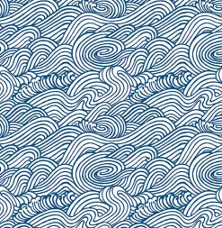 Brewster/ASP 2744-24132 Mare Navy Wave Wallpaper> Contemporary & Modern
