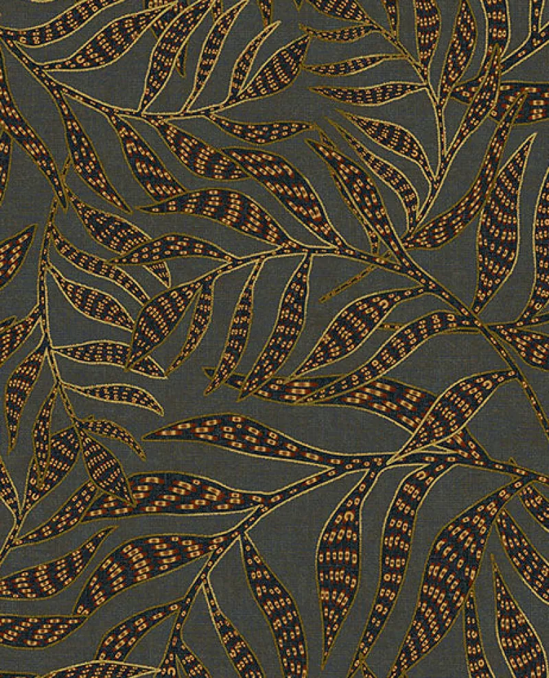 Brewster 391553 Montrose Multicolor Leaves Wallpaper> Architectural
