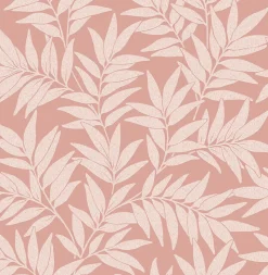Brewster/ASP 2970-26121 Morris Pink Leaf Wallpaper> Architectural