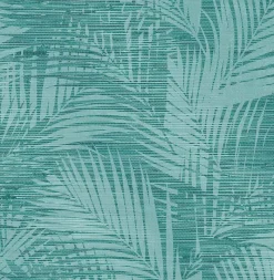 Brewster 2766-24400 Motmot Turquoise Palm Wallpaper> Architectural