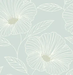 Brewster/ASP 2764-24321 Mythic Seafoam Floral Wallpaper Online