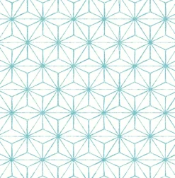 Brewster/ASP 2764-24311 Orion Turquoise Geometric Wallpaper> Florals
