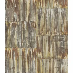 Brewster/ASP 2540-24063 Patina Panels Copper Metal Wallpaper New