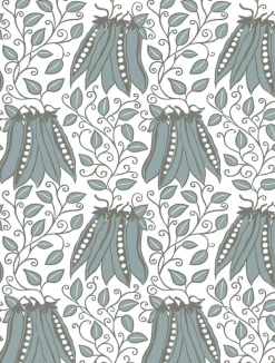 Brewster/ASP 2821-25121 Peas in a Pod Turquoise Garden Wallpaper New
