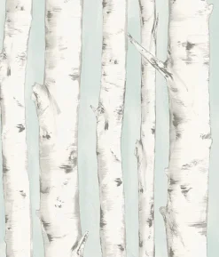 Brewster 3118-12602 Pioneer Light Blue Birch Tree Wallpaper Online