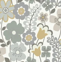 Brewster/ASP 2903-25826 Piper Lavender Floral Wallpaper> Architectural