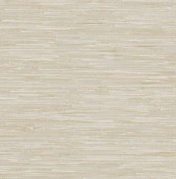 Brewster 2766-22269 Poa Taupe Faux Grasscloth Wallpaper Discount