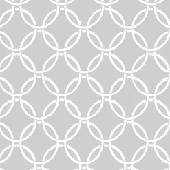 Brewster 3122-11030 Quelala Grey Ring Ogee Wallpaper