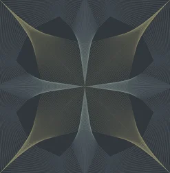 Brewster/ASP 2902-25526 Radius Navy Geometric Wallpaper> Damask, Trellis & Geometrics