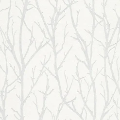 Brewster 4000-3210-15 Redford White Birch Paintable Wallpaper> Damask, Trellis & Geometrics