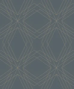 Brewster/ASP 2908-87107 Relativity Charcoal Geometric Wallpaper Online