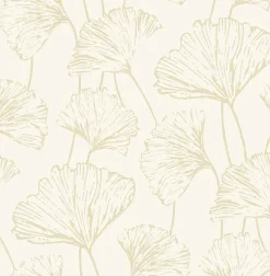 Brewster/ASP 2764-24316 Reverie Gold Ginkgo Wallpaper New