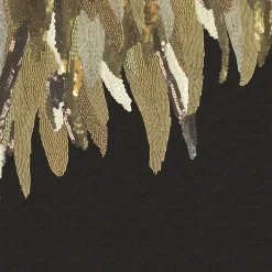 Brewster 307406 Right Fancy Feather Black Wall Mural Outlet