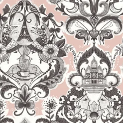 Brewster/ASP 2973-90884 Sadie Blush Parisian Damask Wallpaper New