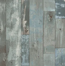 Brewster/ASP 2922-24053 Samuel Grey Distressed Wood Wallpaper New