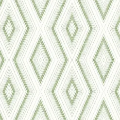 Brewster 3120-13662 Santa Cruz Green Geometric Wallpaper