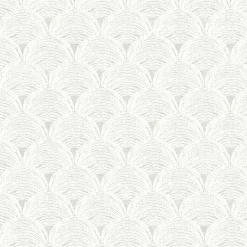 Brewster 3120-13655 Santiago Grey Scalloped Wallpaper Sale