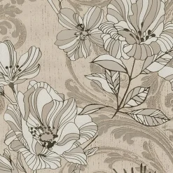 Brewster/ASP 4019-86402 Selene Gold Mucha Floral Wallpaper> Architectural