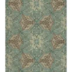 Brewster 376052 Seychelles Teal Medallion Wallpaper Clearance