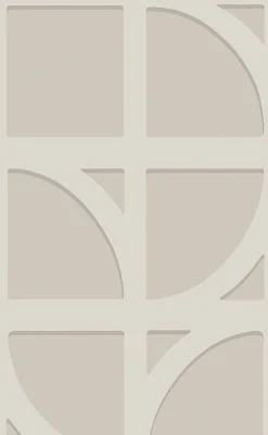 Brewster 395802 Shapes Silver Curved Trellis Wallpaper