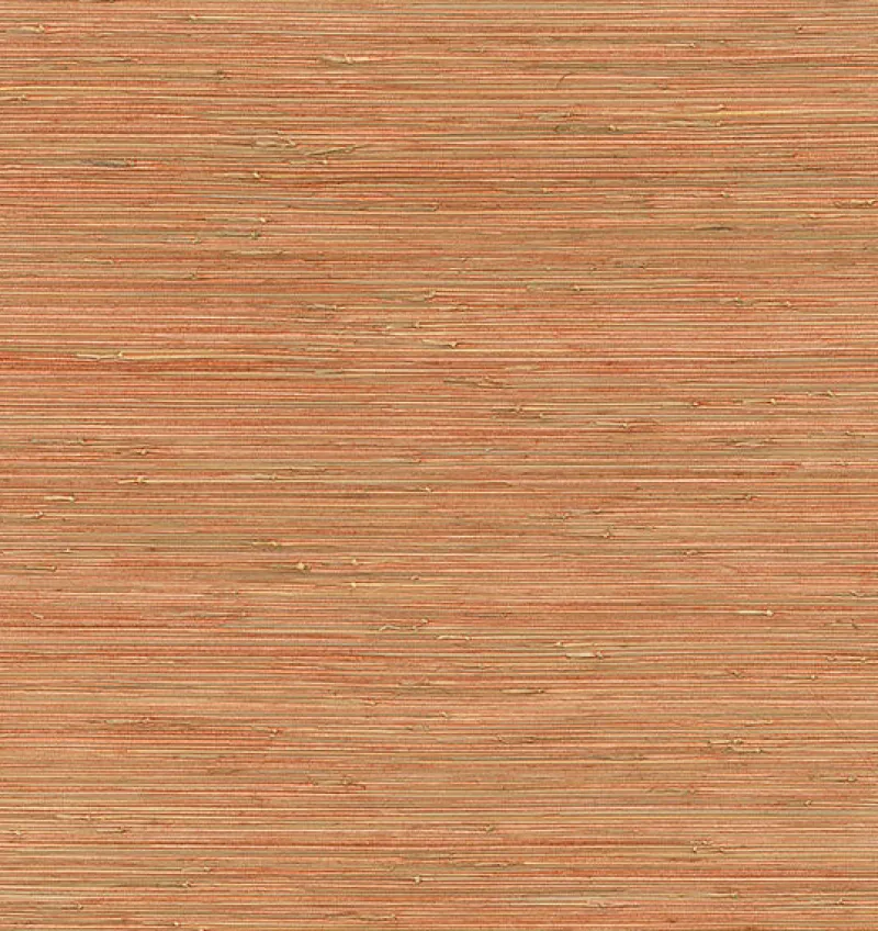 Brewster/ASP 2972-86108 Shuang Coral Handmade Grasscloth Wallpaper> Damask, Trellis & Geometrics