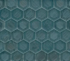 Brewster/ASP 2972-86112 Shunan Blue Wood Veneer Inlay Wallpaper> Damask, Trellis & Geometrics