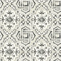 Brewster 3117-12331 Sonoma Black Spanish Tile Wallpaper Discount
