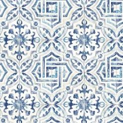 Brewster 3123-12332 Sonoma Blue Spanish Tile Wallpaper Outlet