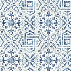 Brewster 3117-12332 Sonoma Blue Spanish Tile Wallpaper Clearance