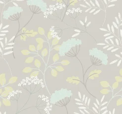 Brewster/ASP 2975-87540 Sorrel Light Grey Botanical Wallpaper> Architectural